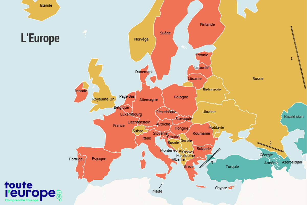 Cartes de l'Europe et informations sur le continent Européen