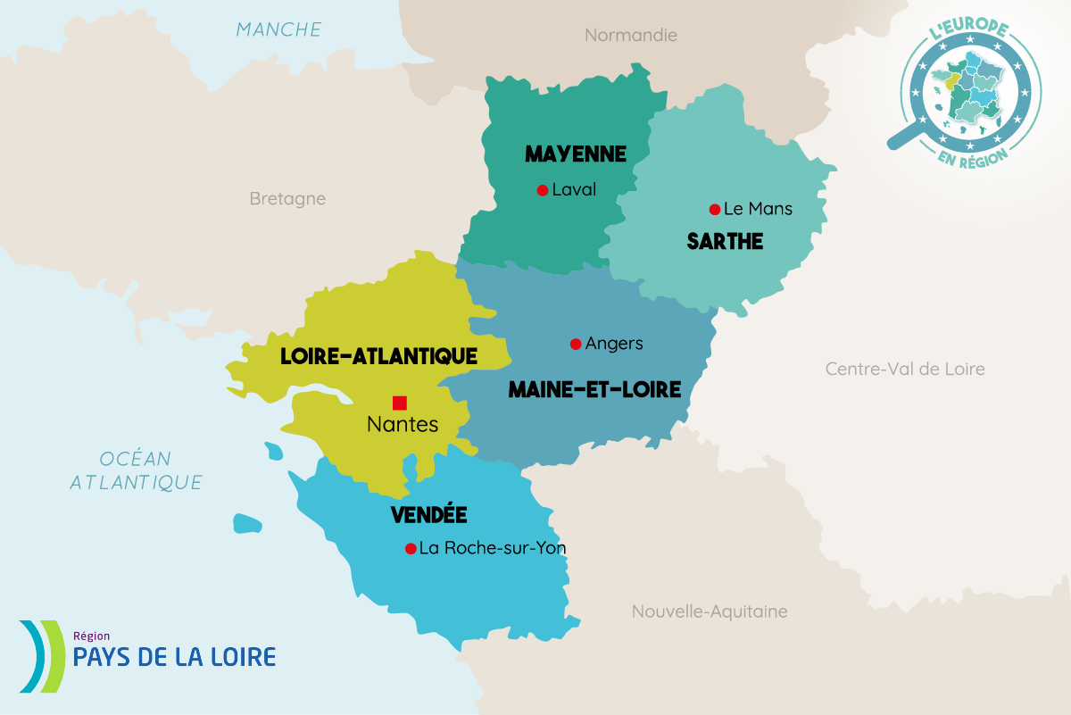 Carte Pays De La Loire 
