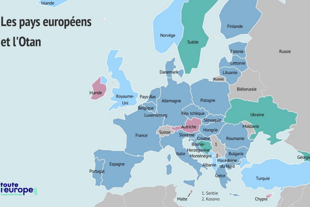 Quels sont les pays européens membres de l'Otan ?