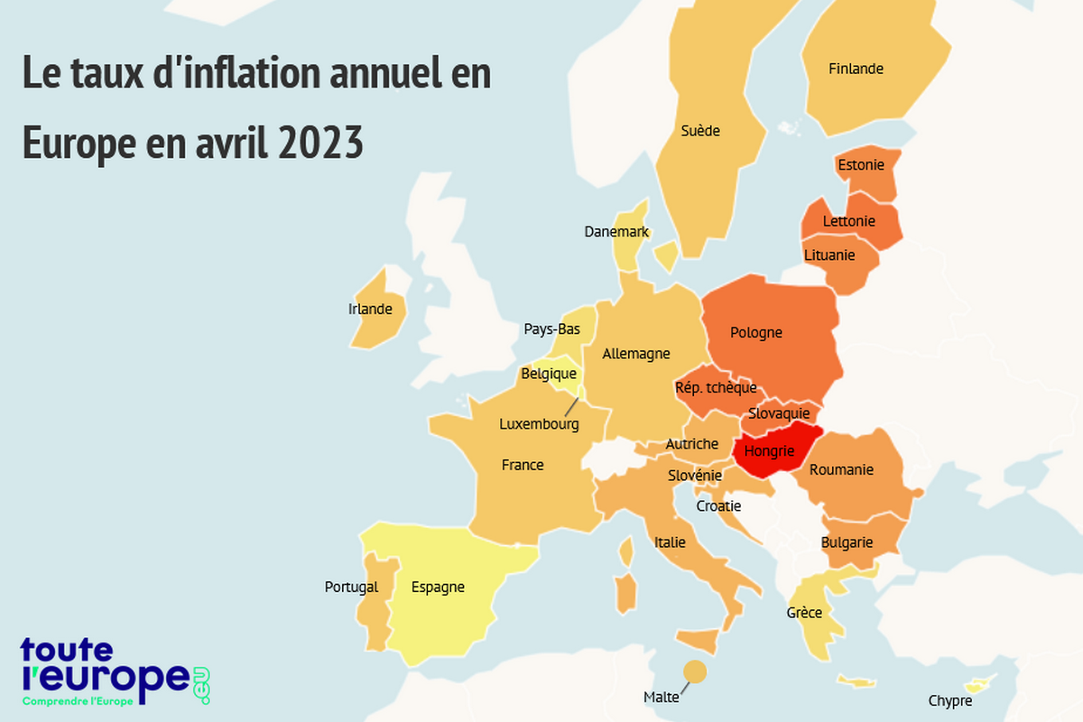 Le taux d'inflation en Europe Touteleurope.eu