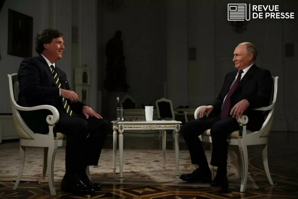 Guerre défensive, défaite impossible, paix avec l'Ukraine... Vladimir Poutine se livre dans un entretien avec Tucker Carlson