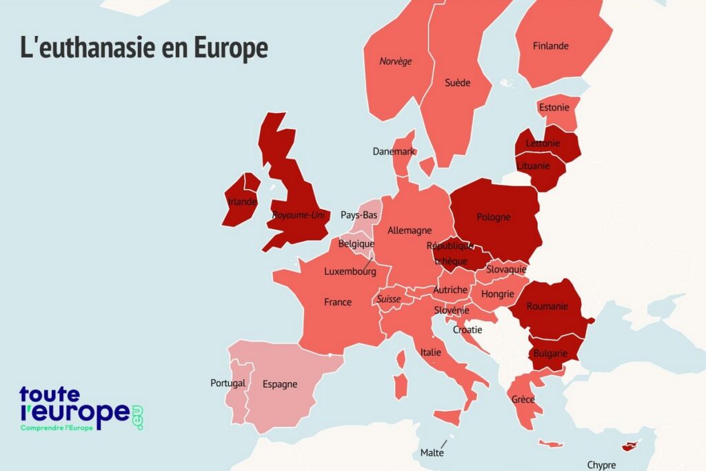 Quels pays autorisent l'euthanasie en Europe ?